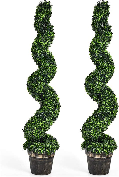 Amazon Armada Topiary Trees Artificial Faux Fakes Spiral Plant