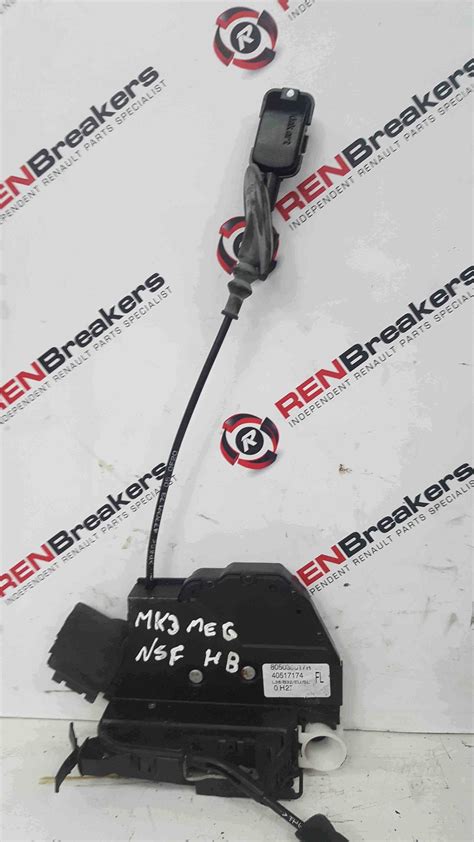 Renault Megane Mk Passenger Nsf Front Door Lock Mechanism