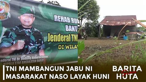 Tni Mambangun Jabu Ni Masarakat Naso Layak Huni Youtube