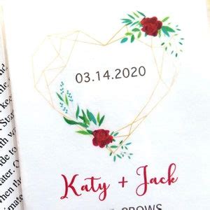 Plantable Hearts Love Grows Personalized Boho Wedding Favor Cards