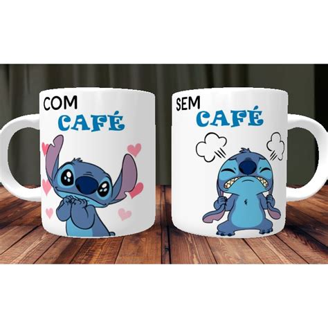 Caneca Cafe Sem Cafe Stich Lilo E Stich Shopee Brasil