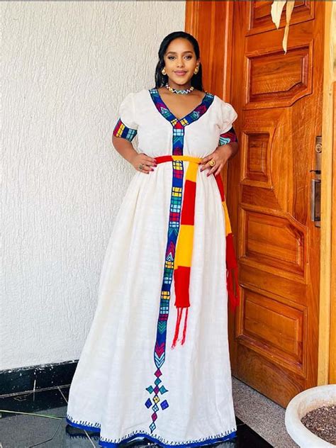 Traditional Ethiopian Dress | Lewam Chiffon