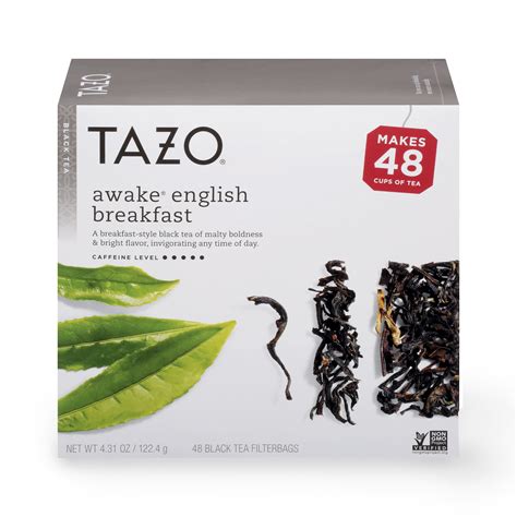 Tazo Awake English Breakfast Black Tea Tea Bags 48 Ct Walmart