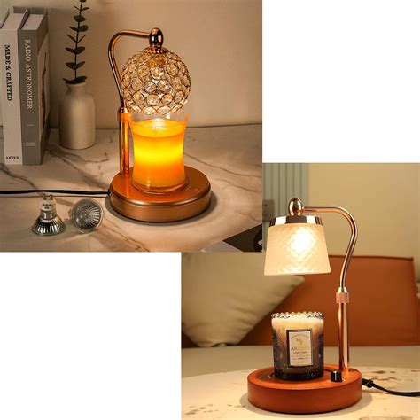 Amazon Candle Warmer Lamp With Timer Gold Adjustable Height Candle