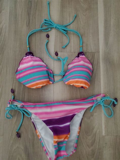 Sofia By Vix Striped Bikini Med Gem