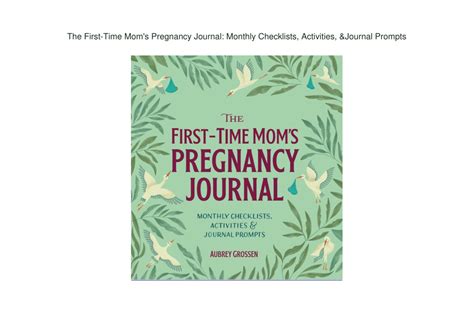 Ppt Download The First Time Mom S Pregnancy Journal Monthly Checklists Activities