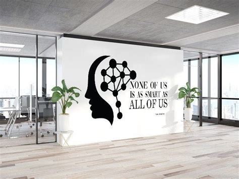 Teamwork Wall Decal Office Wall Art Teamwork Quote Wall Sticker Vinyl