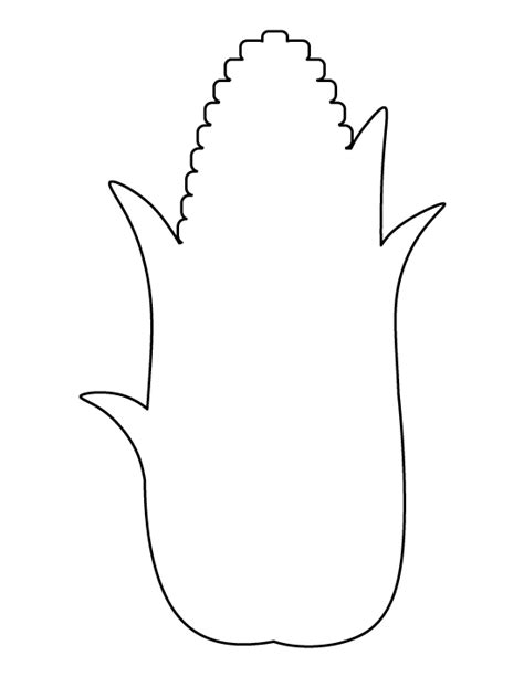 Printable Corn Template