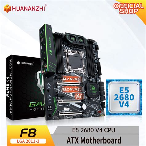 Huananzhi x99 f8 lga 2011 3 xeon x99 placa mãe intel e5 2680 v4