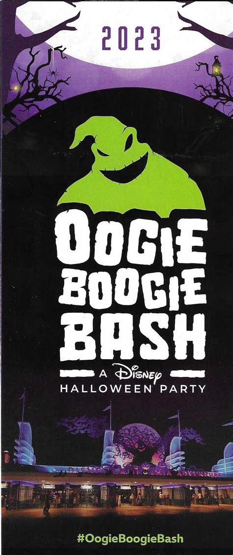 Oogie Boogie Bash 2023 Disneyland Resort Guide Maps