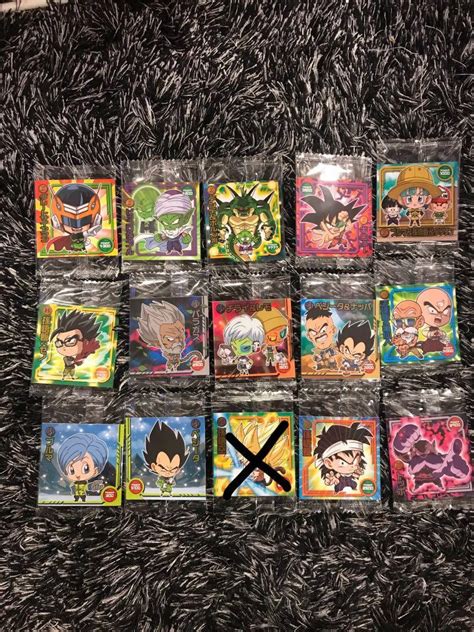 Dragon Ball Super Warriors Sticker Wafers Z N Hobbies Toys