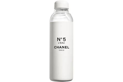 Chanel Paris No 5 Water Bottle White in Glass with Silver-tone - US