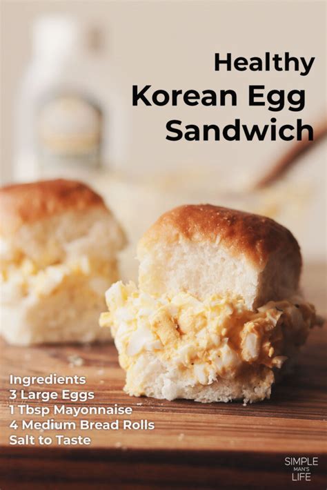 Korean Egg Sandwich Simple Man S Life