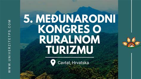 5 Međunarodni kongres o ruralnom turizmu Univerzitet za poslovne studije