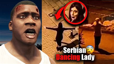 Franklin S War With Serbian Dancing Lady In Gta Youtube