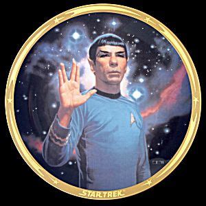 Spock Star Trek 25th Anniversary Plate By Thomas Blackshear Mr Spock