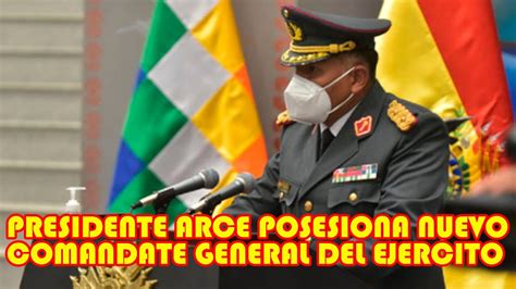 Juramenta El Nuevo Comandante General Del Ejercito De Bolivia General