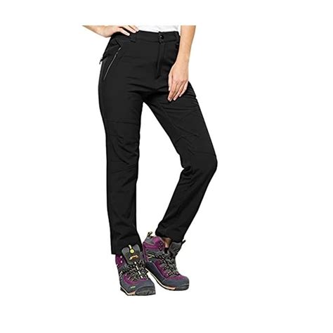 GENERICO Pantalon Termico Tipo Softshell Para Mujer Con Micropolar