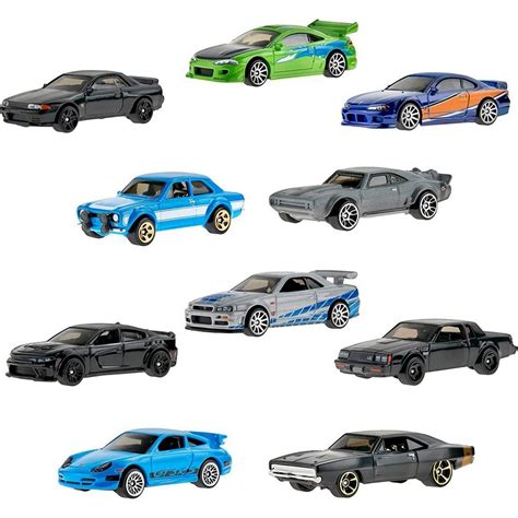 Hot Wheels Fast Furious 10 Car Box Set