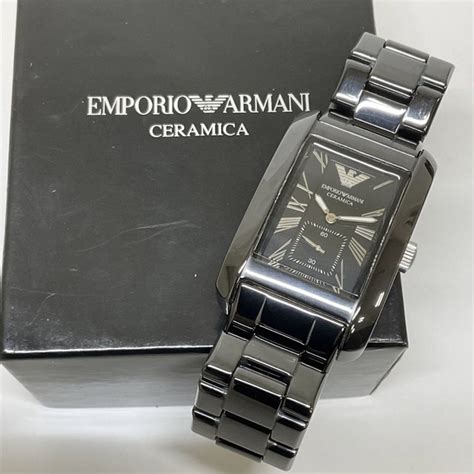 Emporio Armani 正規美品！エンポリオ アルマーニ メンズ 腕時計 クォーツ スクエアの通販 By ミドルs Shop