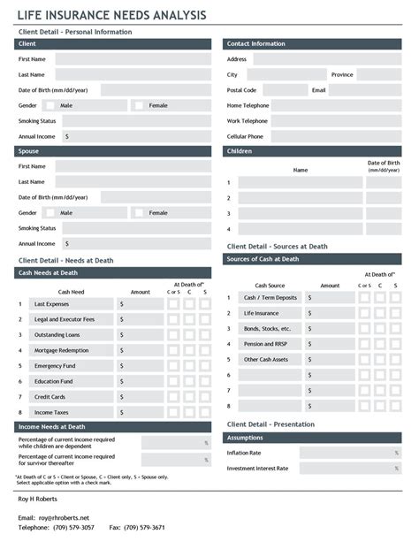 Life Insurance Needs Analysis Ppt Download