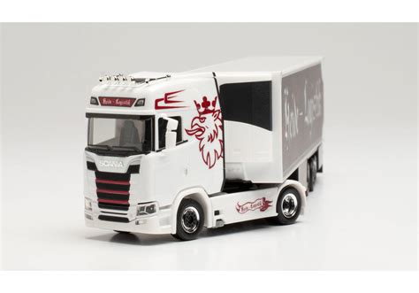 Herpa Scania Cs Hd Refrigerated Semitrailer Heide Logistik