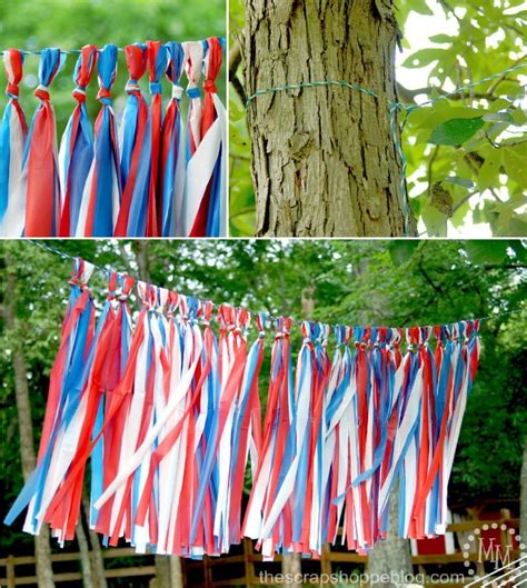 Outdoor Patriotic Tassel Garland The Scrap Shoppe