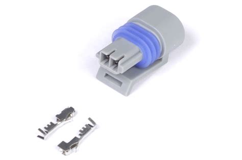 Plug And Pins Only Delphi 2 Pin Gm Style Air Temp Connector Grey Ohm