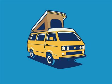 Vw Vanagon Westy Vw Vanagon Van Drawing Vw Van