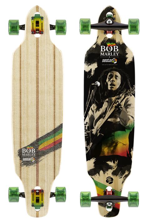 Sector 9 Complete Longboard Skateboard Bob Marley Jamming