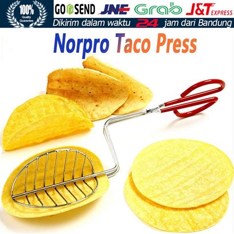 Jual Norpro Taco Press Tacos Shell Maker Press Tortilla Fryer Tongs