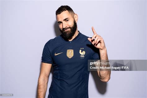 Karim Benzema Of France Poses During The Official Fifa World Cup