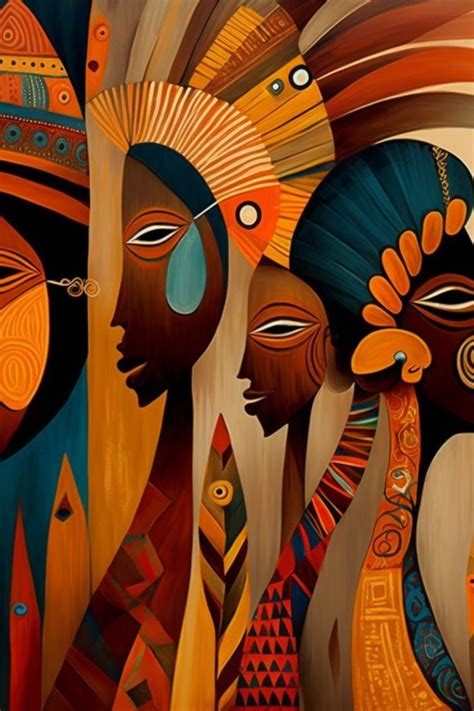 African Abstract Canvas Wall Art Decor African Art Paintings Africa