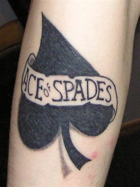 Ace Of Spades Tattoo Meaning On Women Ace Spades Flames Tattoo Great