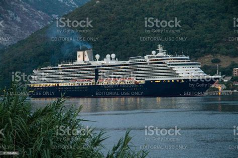 Cruise Ship In Bay Of Kotor Stock Photo - Download Image Now - Cloud ...