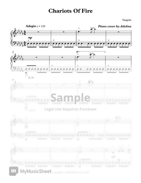 Vangelis Chariots Of Fire Easy Version Sheets By Adelina Piano