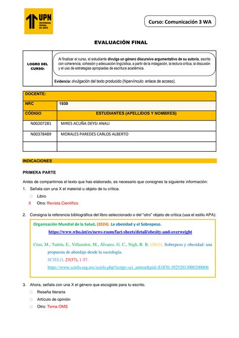 Solution Evaluaci N Final Studypool