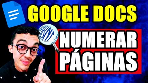 Como Numerar P Ginas No Google Docs A Partir Da Introdu O Atualizado