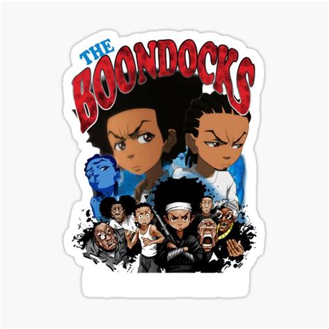 "The boondocks sitcom poster " Sticker by DuboisMarion | Redbubble