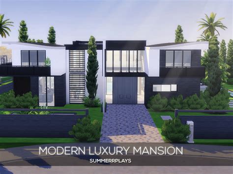 The Sims Resource: Modern Luxury Mansion by Summerr Plays • Sims 4 ...