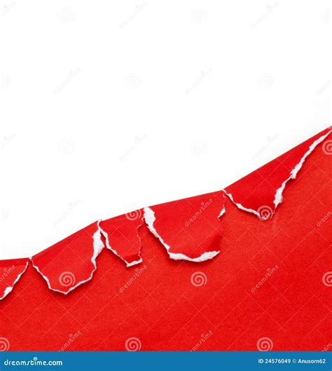 Red Ripped Paper Royalty Free Stock Images Image