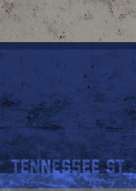 Tennessee State Team Colors College University Distressed Bold Series ...