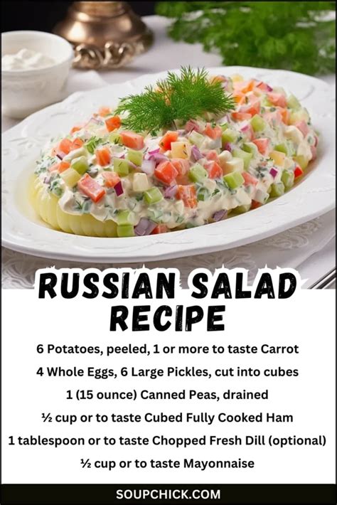 Delicious Russian Salad Recipe (A Classic Vibrant Dish) - Soup Chick