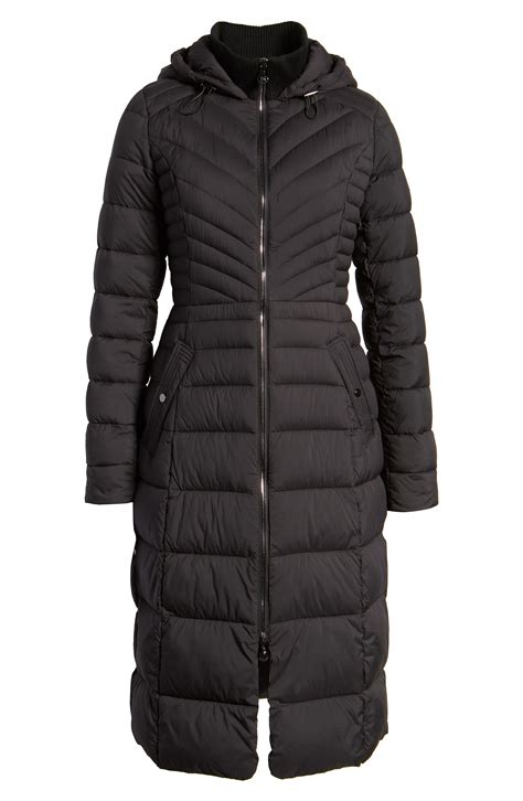 Bernardo Hooded Long Quilted Coat Nordstrom Rack