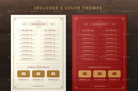 Restaurant Menu Templates