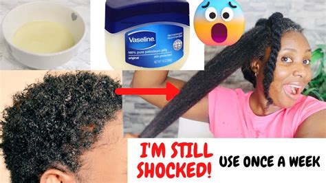 How I Used VASELINE For Fast Hair Growth Stops Hair Loss Hair