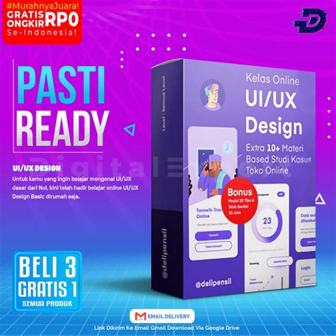 Jual 298 ECOURSE UI UX DESIGN Belajar UI UX Design Lengkap Shopee