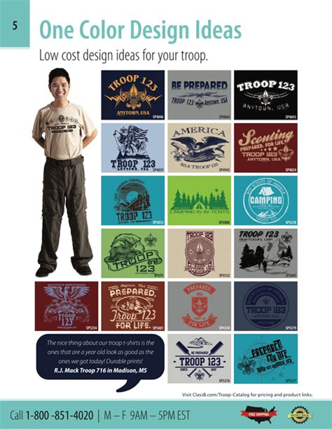 Scouts Bsa Troop Catalog Links To Pricing Classb® Custom Apparel And