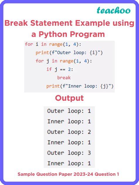 [true Or False] “in A Python Program If A Nested Loop Is Given With