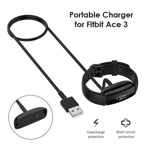 Smart Watch USB Charging Cable For Fitbit Ace 3 Fitbit Inspire 2